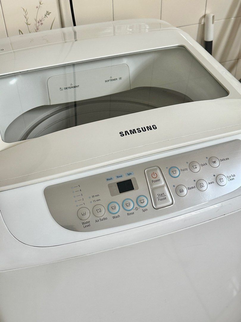 Samsung Top Loader Washing Machine, 9kg (WA90H4200SW), TV & Home Appliances, Washing Machines