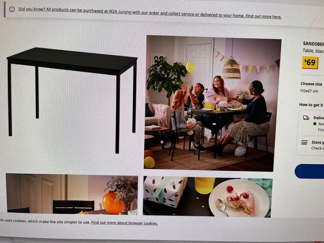 Sell ikea table, Furniture & Home Living, Furniture, Tables & Sets on