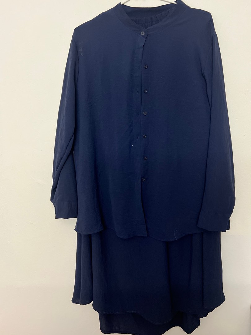 Set kemeja and skirt kembang, Women's Fashion, Dresses & Sets, Sets or