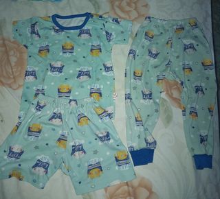 Setelan LIBBY motif size M ( 1 atasan 2 celana )