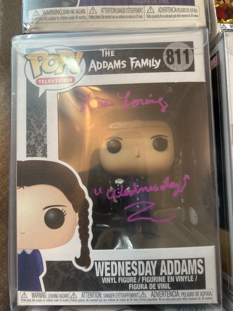 Signed Funko- Wednesday Addams, Hobbies & Toys, Memorabilia & Collectibles,  Vintage Collectibles on Carousell