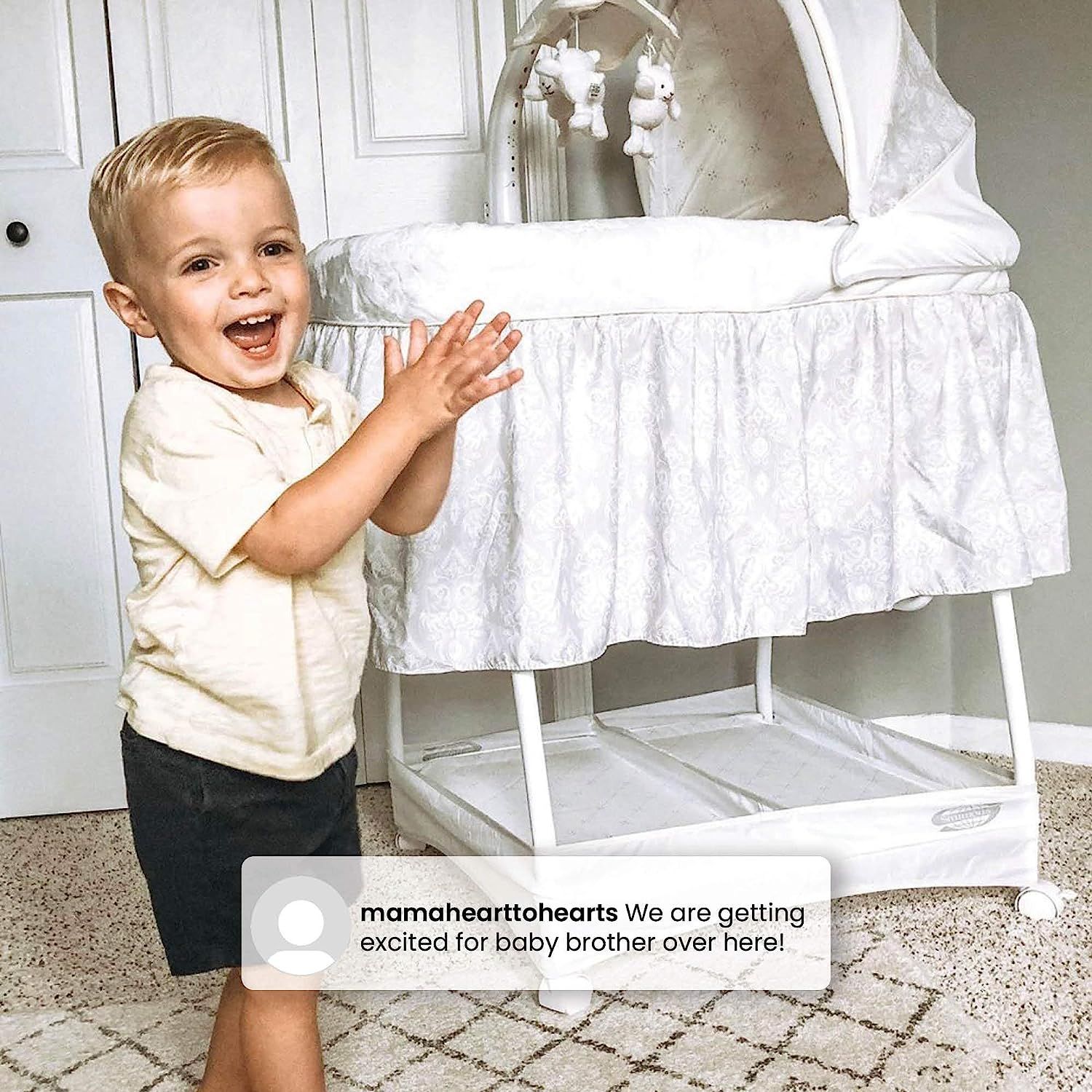 Simmons deluxe gliding bassinet shop