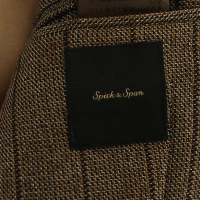 木木二手🇯🇵日牌Spick&Span 棕色無領條紋西裝外套
