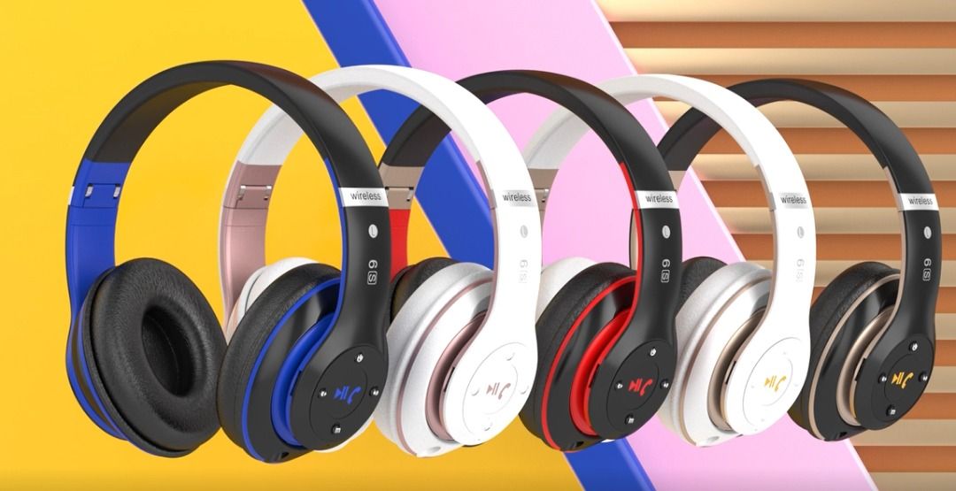 Prtu Kyt 6S Wireless Headphones Over Ear 40 Hrs Playtime Hi Fi Stereo Foldable Wireless Stereo Headsets Earbuds with Built in Mic Volume Control FM Black Gold Audio Headphones Headsets on Carousell