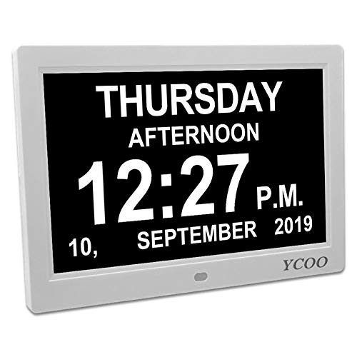 [Stockist.SG] YCOO [New Version] 10.1 inch Calendar Digital Day Clock
