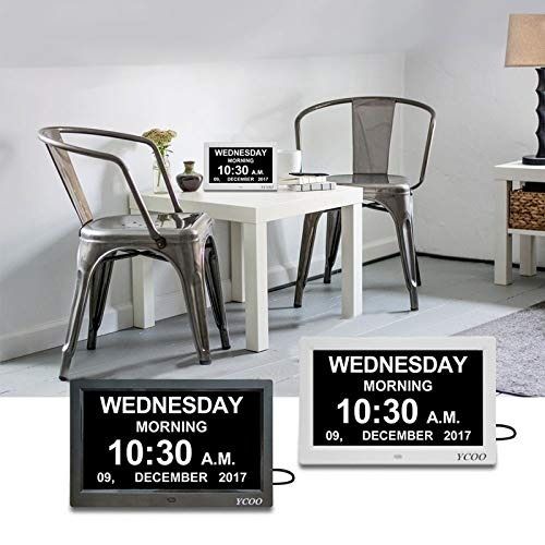 [Stockist.SG] YCOO [New Version] 10.1 inch Calendar Digital Day Clock