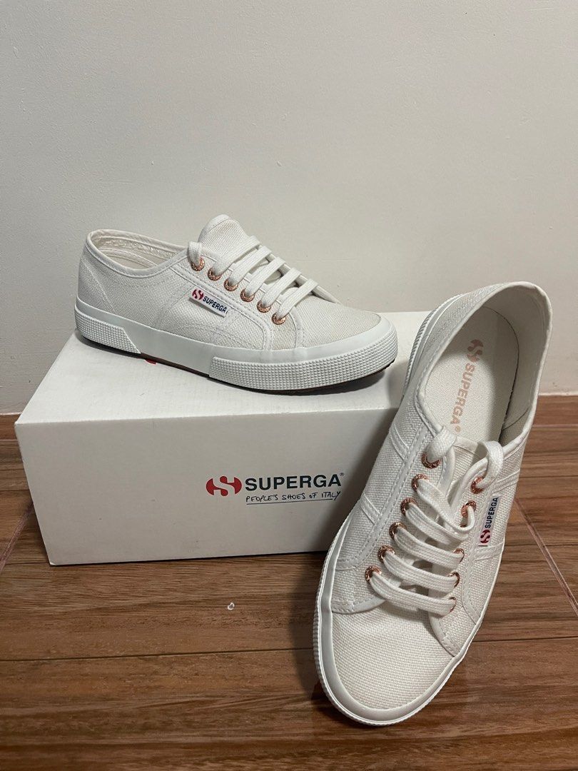 SUPERGA 2750 COTU CLASSIC WHITE ROSE GOLD Women s Fashion