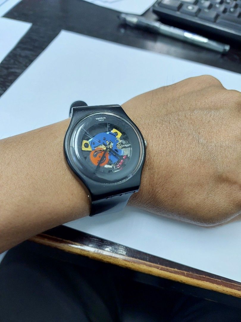 Swatch best sale black lacquered