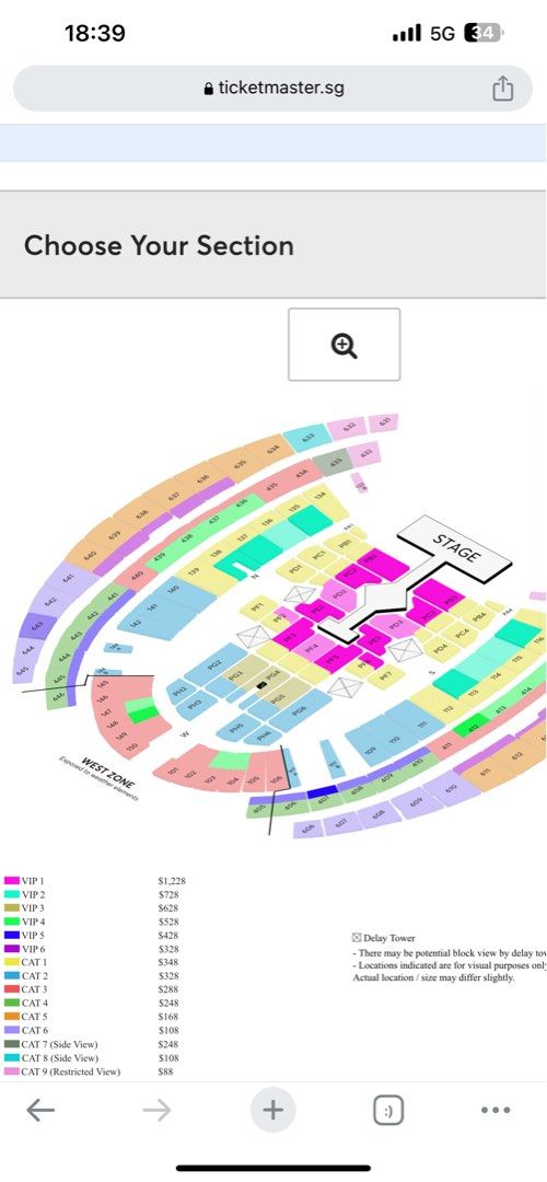 Taylor Swift The Era Tour Vip 4 (437 Row D) 2 Tickets, Tickets & Vouchers,  Event Tickets On Carousell