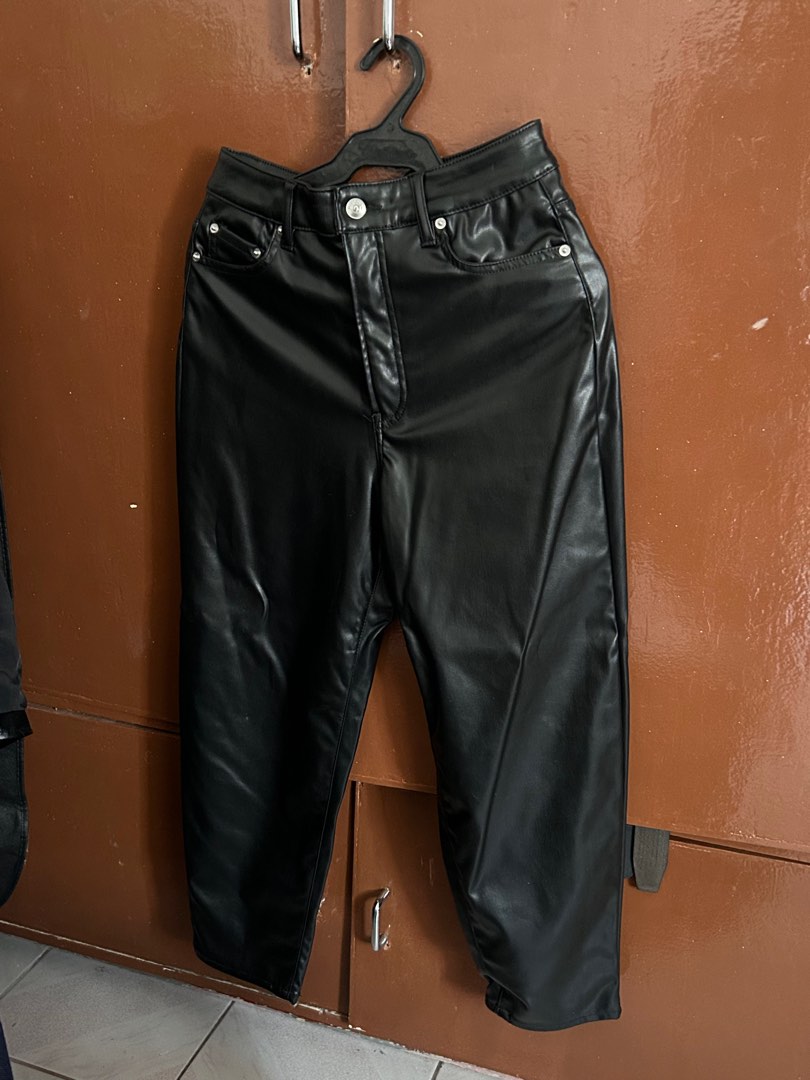 Unisex Leather pants ( H&M ), Women's Fashion, Bottoms, Other Bottoms