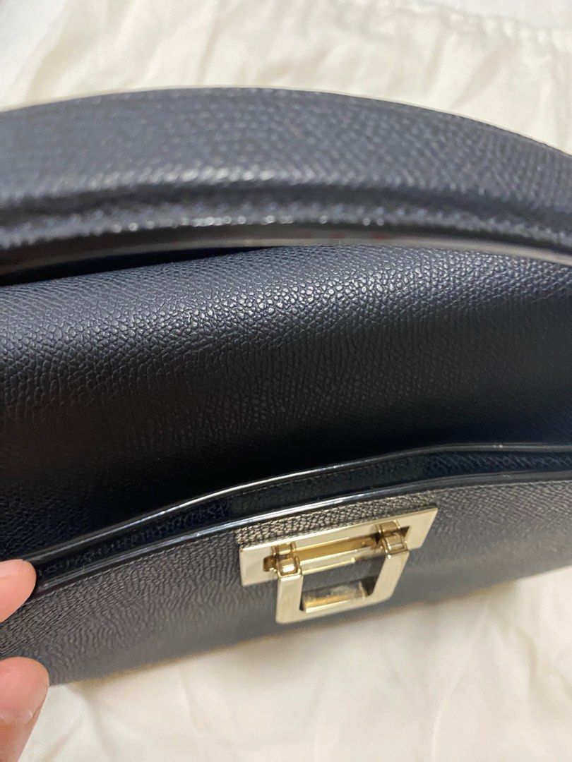 VALEXTRA Handbag with detachable shoulder strap (Category: Luxury Bags & Wallets) located in Makati City. Submitted by scarwee (Listing ID 1241694742, Image 3). Description: Bought at Adora. Priced at 205k. Comes with dustbag.