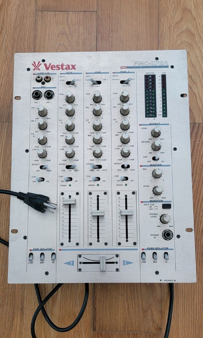 Vestax PMC270a Mixer, 音響器材, 音樂播放裝置MP3及CD Player - Carousell