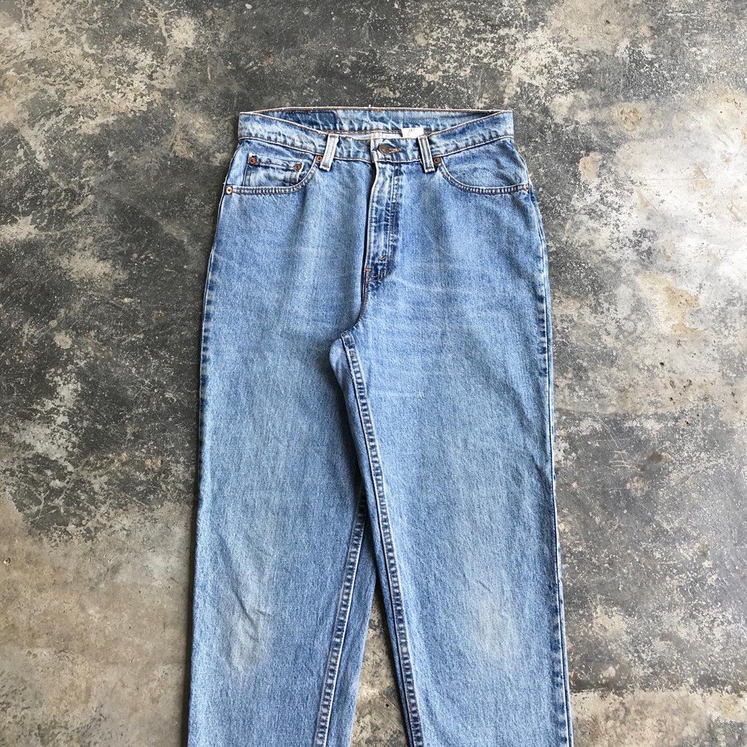 Vintage 80 s Levis 521 Tapered Cutting Jeans