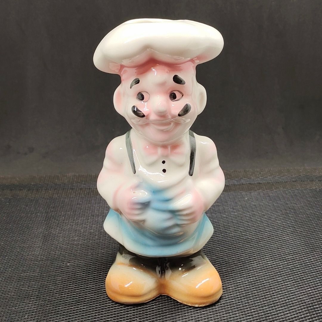 Vintage Ceramic Kitchen Chef Utensils Holder / Vase (Category: Towels, Napkins & Holders) located in Cabuyao City. Submitted by mamezaraph (Listing ID 1241605612, Image 3). Description: 🌷 Vintage from the 1990s 🌷 Very decorative holder/vase. A unique and fun countertop display to hold your utensils or flowers if used as a vase 🌷 Ceramic and hand-painted 🌷 The item is in great vintage condition with normal wear and tear on the top opening and 