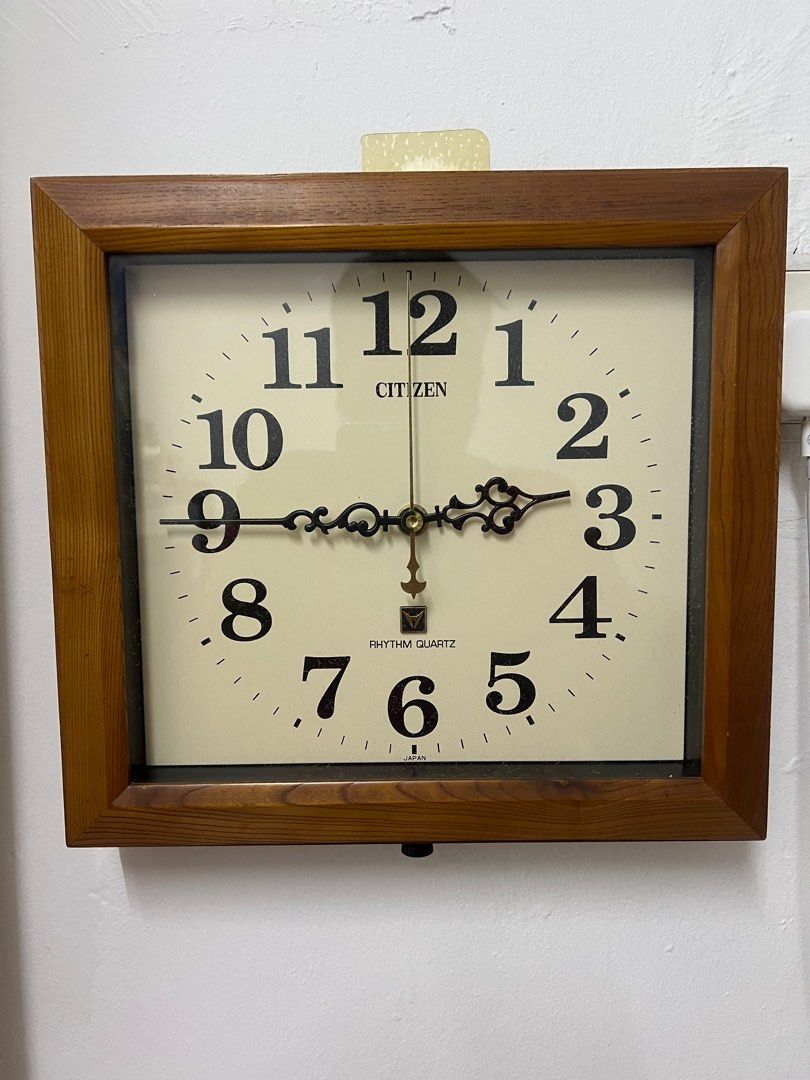 VINTAGE CITIZEN RYTHYM QUARTZ WALL CLOCK, Hobbies & Toys, Collectibles