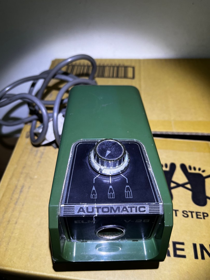 Vintage ELM V28 Electric Pencil Sharpener Made in Japan Mid Century