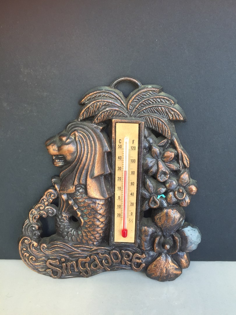 Thermomètre vintage - thermomètre ancien en bois