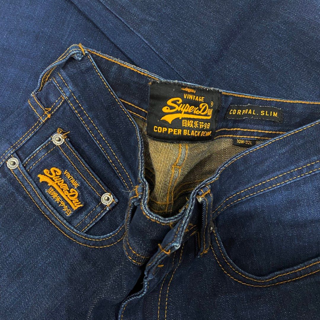 Superdry vintage copper black denim jeans new arrivals