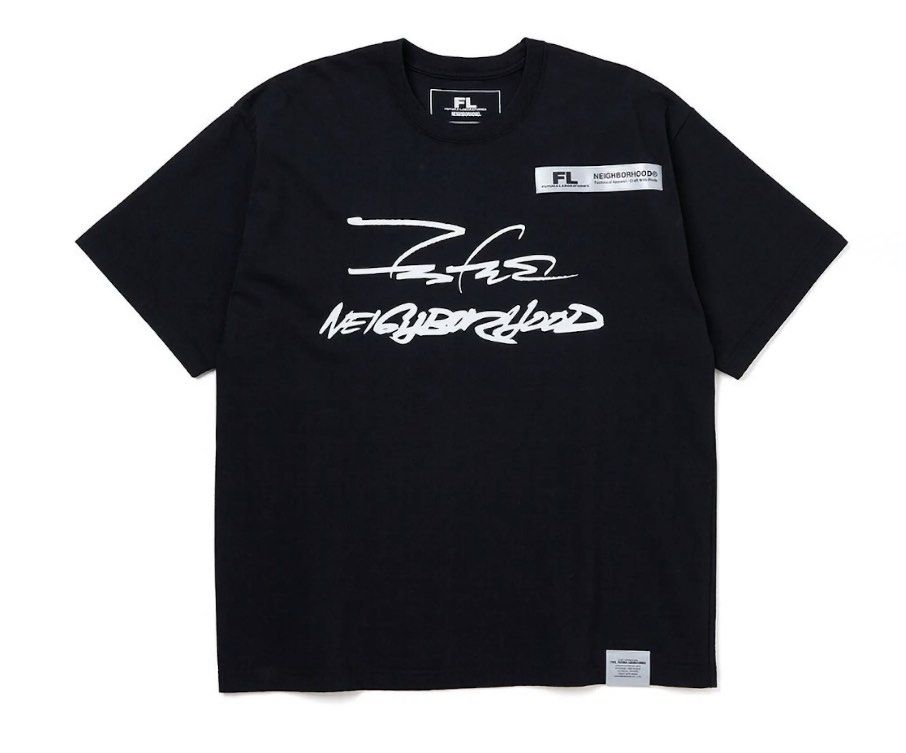 WTS Brand New Futura Laboratories x Neighborhood FL-007 Black Tee