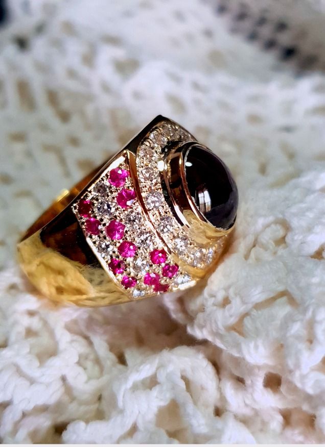 Mens cats discount eye ring
