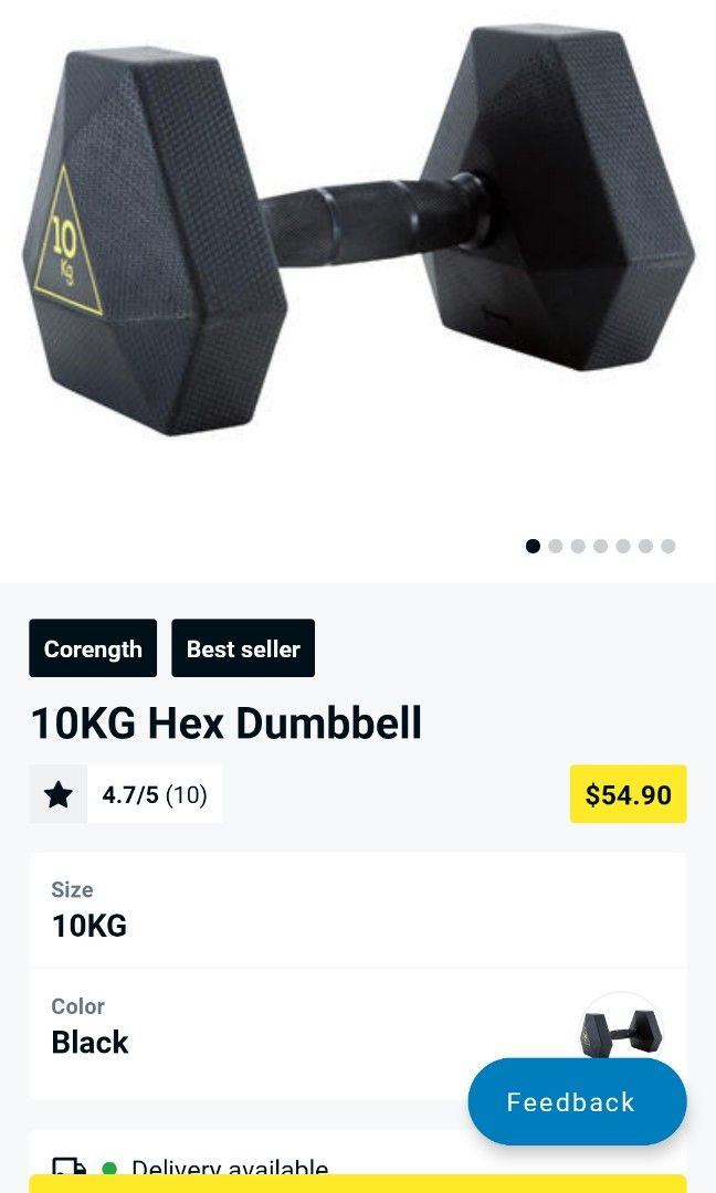 Decathlon 10 hotsell kg dumbell