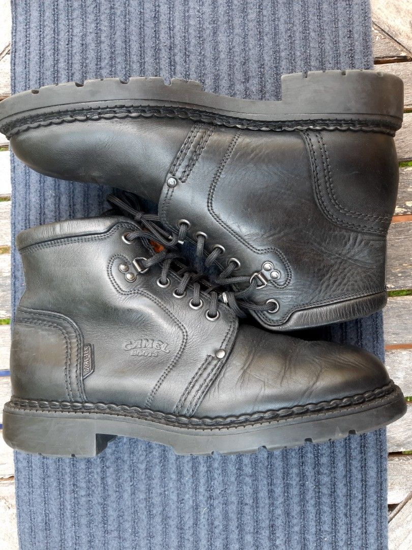 10UK CAMEL BOOTS MEN S BLACK GORE TEX Men s Fashion