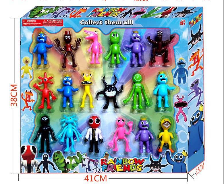 Rainbow Friends Mixed Lot of 12 Roblox Plastic Action Figures
