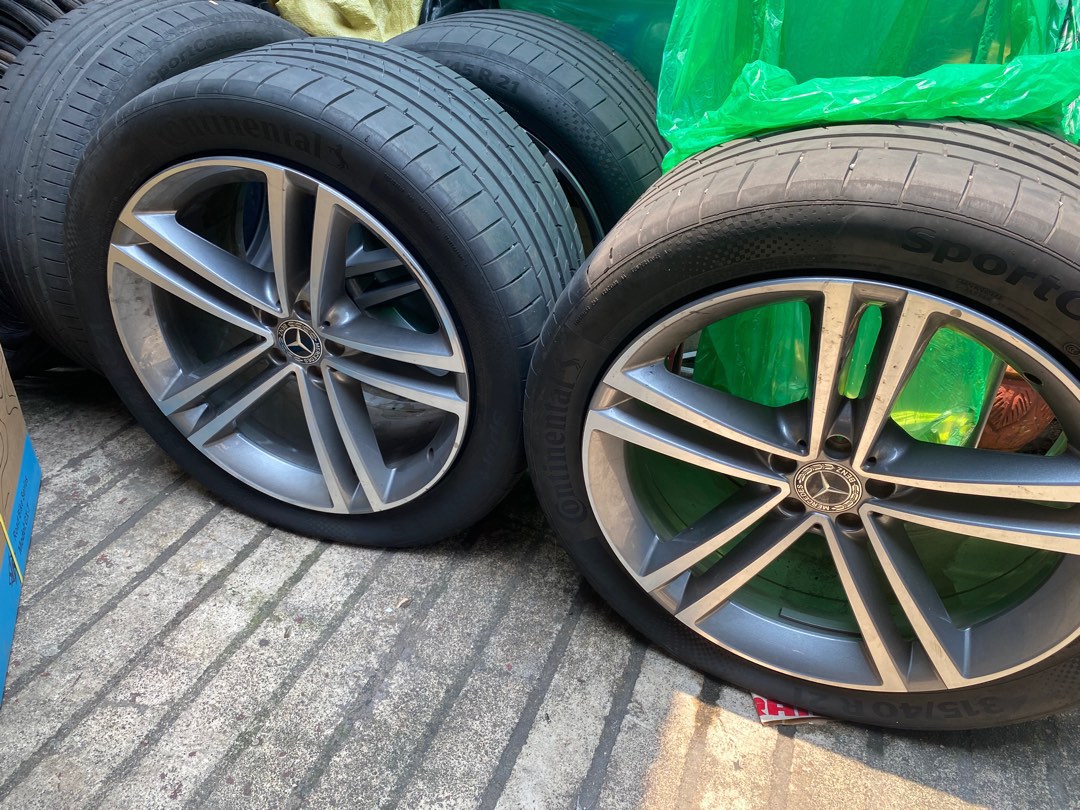 2021 Mercedes Benz 21 inch GLE Mags Rims and Tires Continental Sport