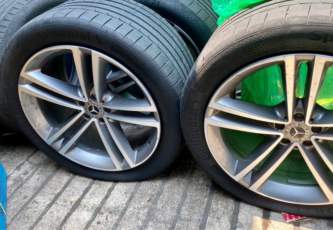 2021 Mercedes Benz 21 inch GLE Mags Rims and Tires Continental Sport