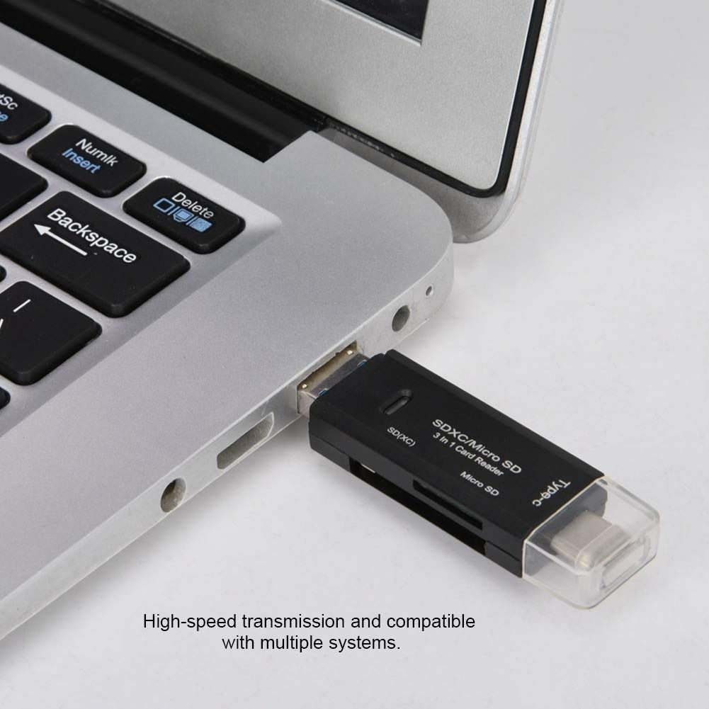 3536) SD CARD READER, SD+TF CARD READER, DURABLE ABS HOUSING SAFETY ...