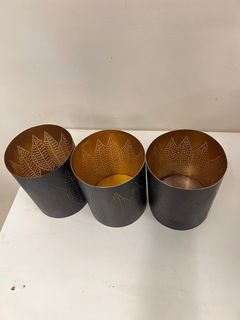 3 Crate & Barrel Candle Holders