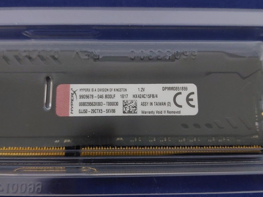 4GB Kingston HyperX Fury DDR4 2400 RAM Computers Tech Parts