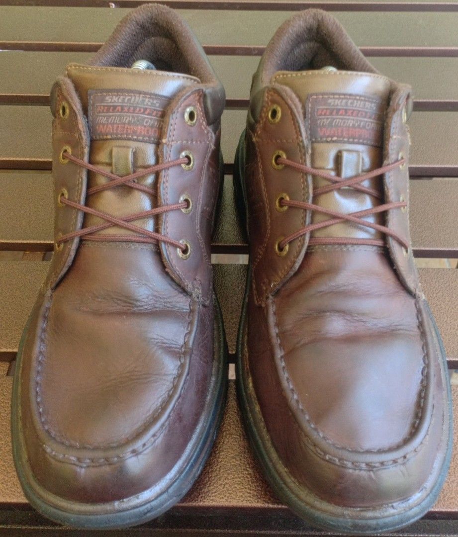 Skechers men's segment melego leather chukka waterproof best sale boot
