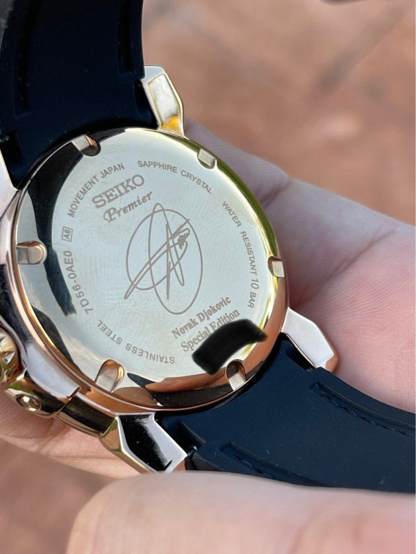 99.9 new Seiko Kinetic Novak Djokovic Men s Fashion Watches
