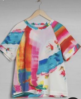 & Other Stories abstract colorful top