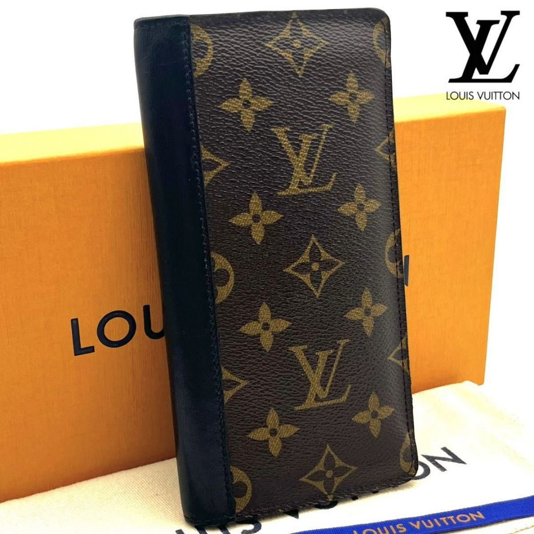Louis Vuitton M69410 Folding Long Wallet Portefeuille Brazza Monogram  Macassar