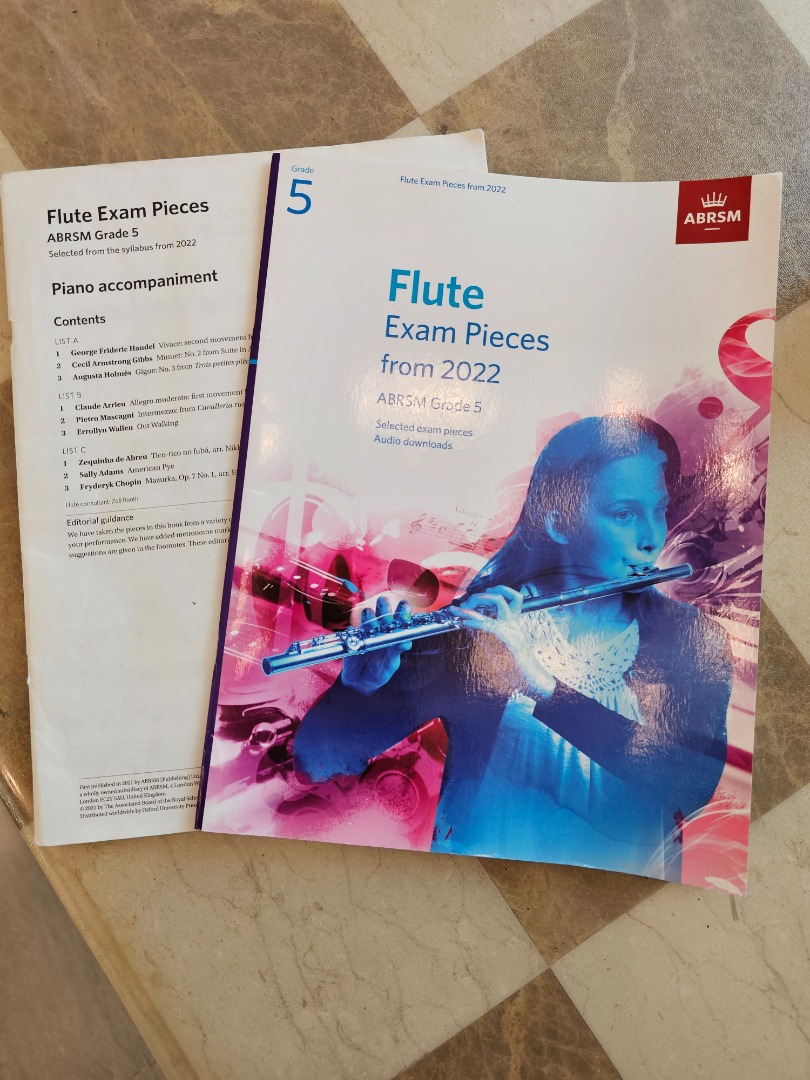 ABRSM Grade 5 Flute Exam Pieces from 2022 (including Piano Hobbies & Toys, Books