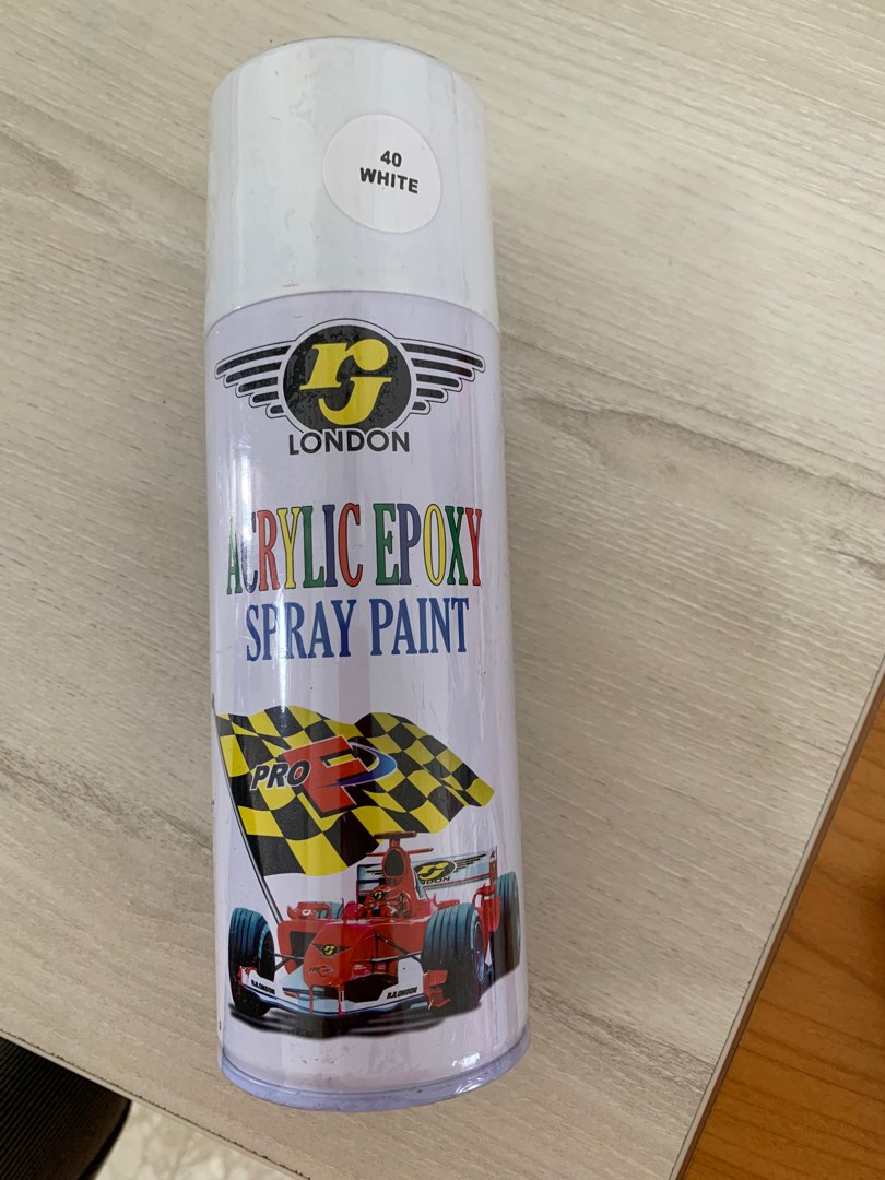 White epoxy spray deals paint