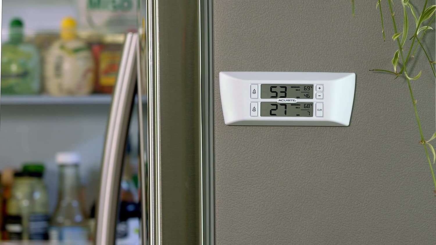 AcuRite 00986A2 Refrigerator/Freezer Wireless Digital Thermometer