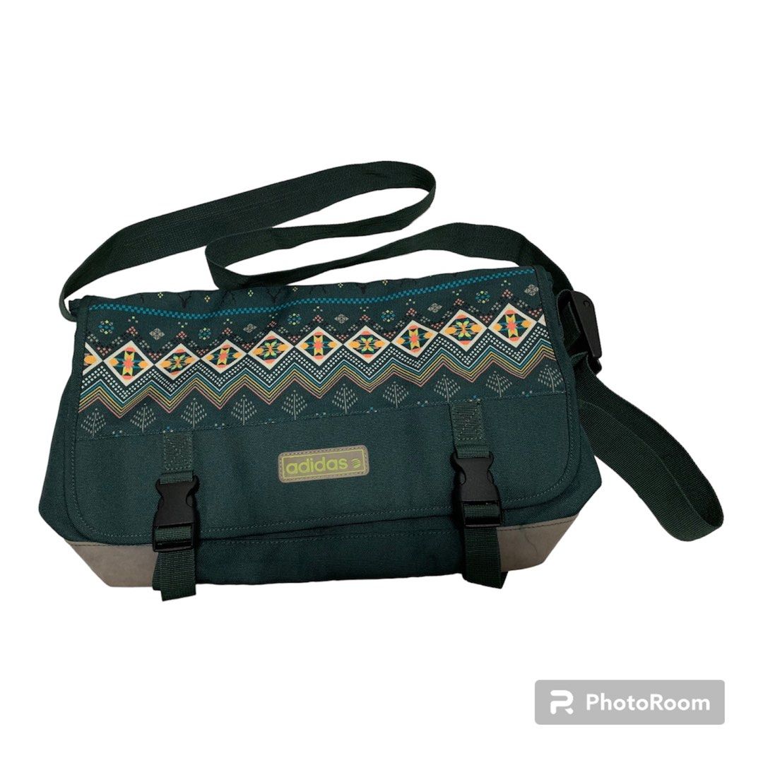 Green adidas messenger bag hotsell