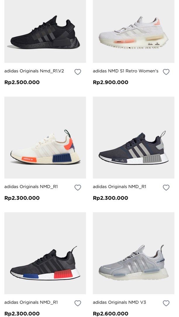 Adidas NMD R1 Grey 40,5, Fesyen Pria, Sepatu , Sneakers di Carousell