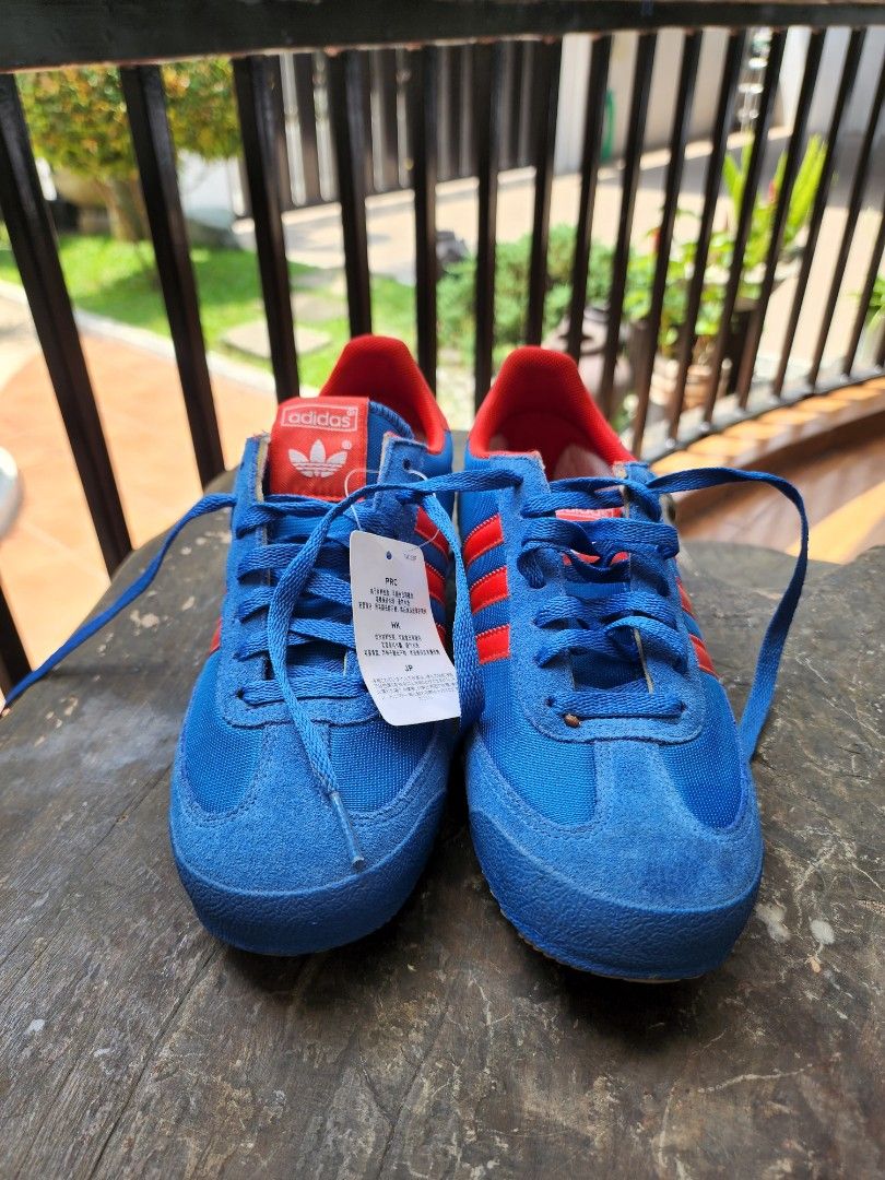 Adidas Originals Dragon Shoes Blue Red Men s Fashion Footwear