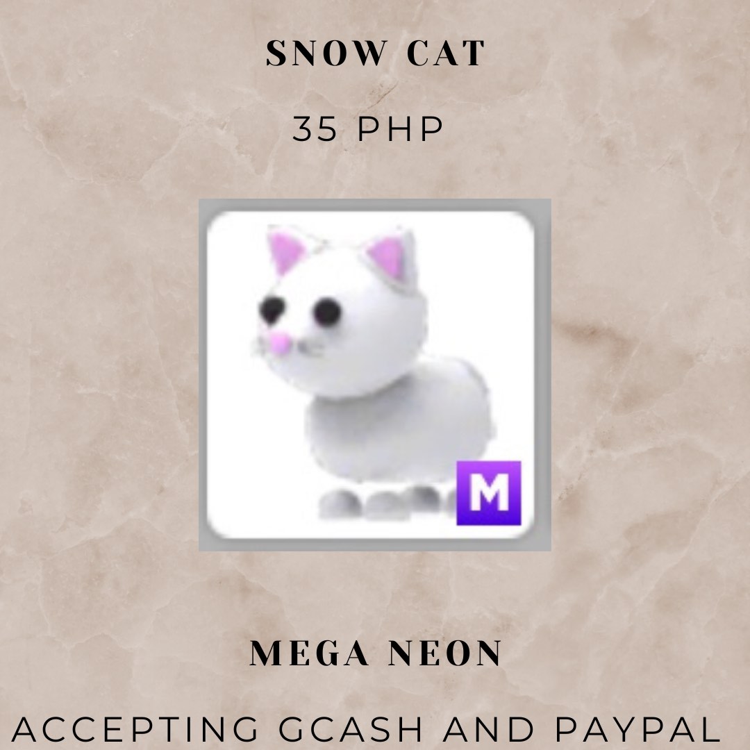 Adopt Me Pets Snow Cat on Carousell