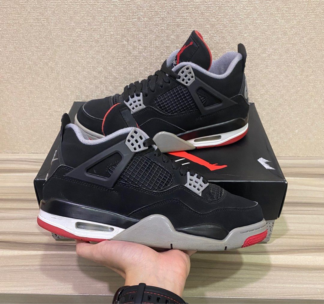 Air Jordan 4 Bred 2019 Uk6.5 Us7.5 Men s Fashion Footwear