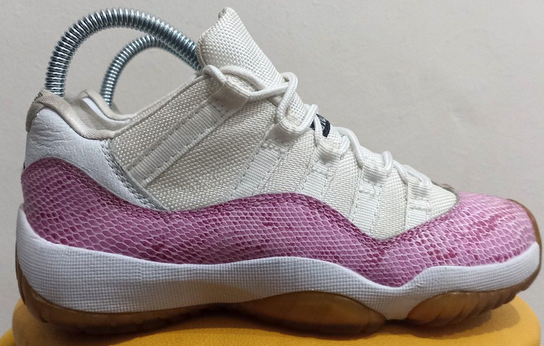 Air Jordan Retro 11 Pink Snakeskin ORIGINAL, Fesyen Wanita, Sepatu