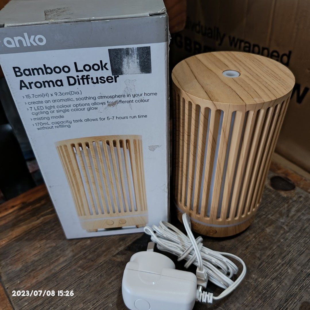 Anko Bamboo Look Aroma Diffuser on Carousell