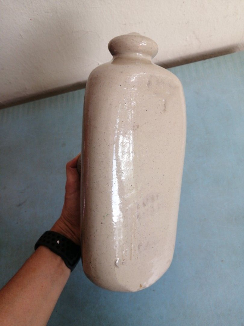 Antique Boots Hot Water Bottle Olde Fulham Pottery Bed Warmer, Hobbies