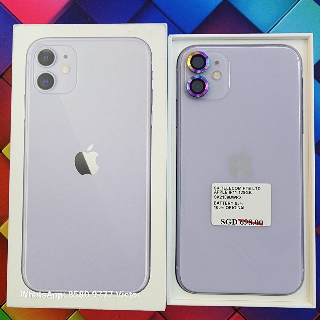 Apple iPhone 11 パープル 85%バッテリー