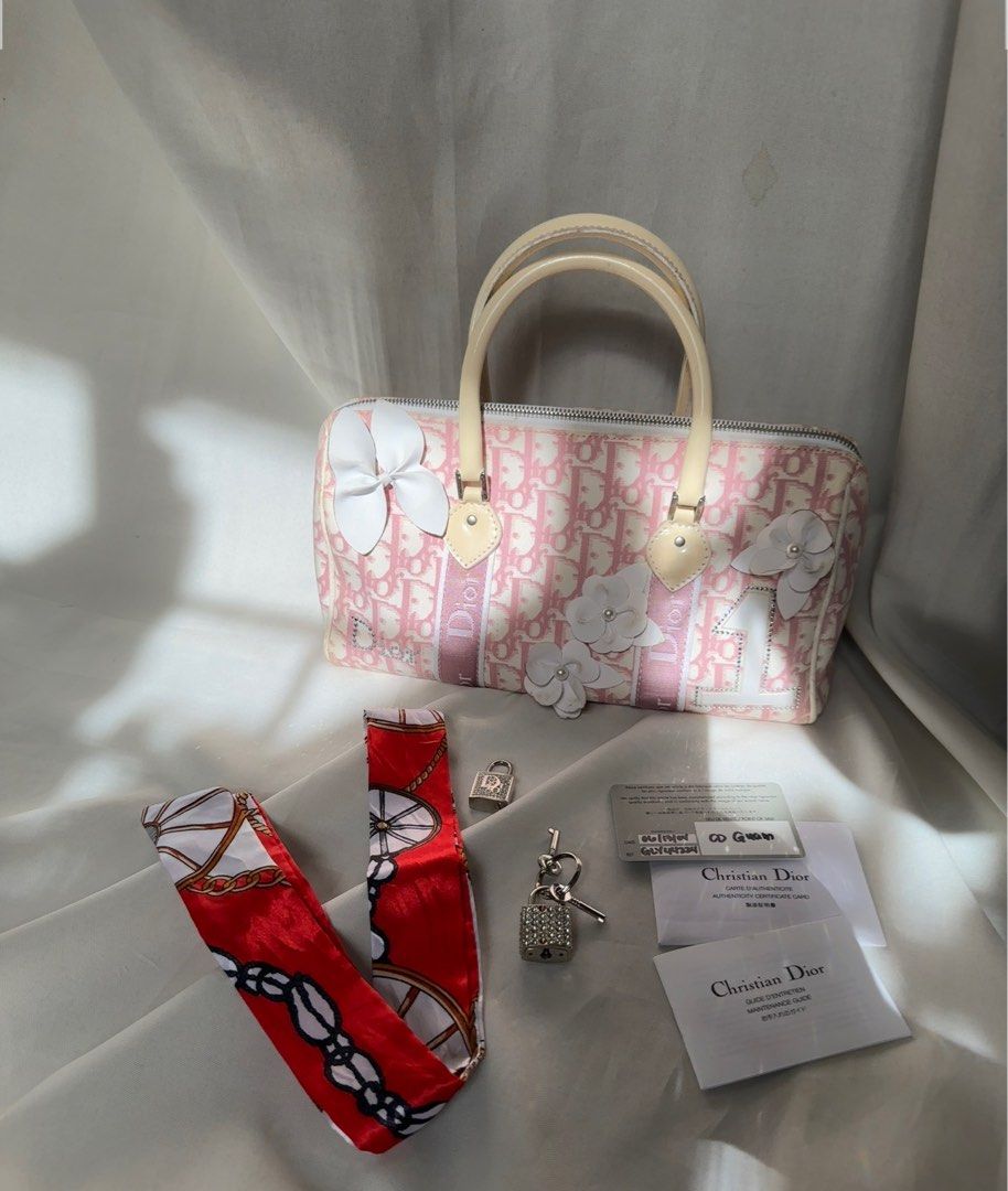 Vintage Y2K Dior Girly Diorissimo Pink Shoulder Bag – Michelle Tamar