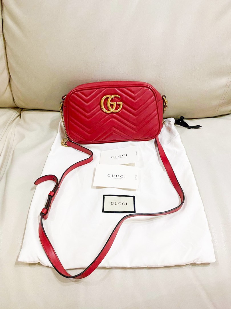 Gucci camera bag red sale